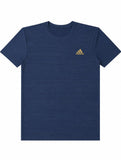 Adidas Premium Ribbed Dry-Fit T-Shirt – Navy Blue | Unisex