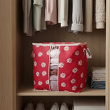 120 & 110 GSM Non Woven Storage Bag In Floral Print (Pink)